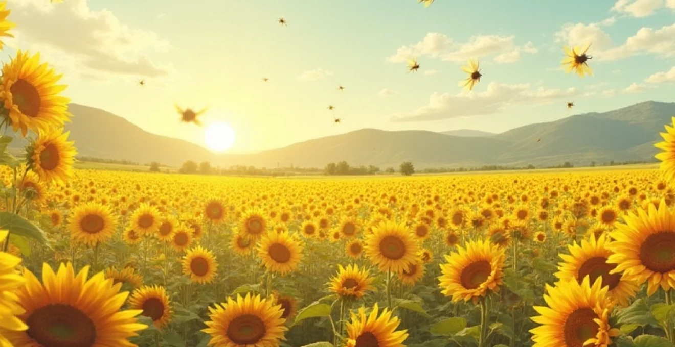 Sunflower farming