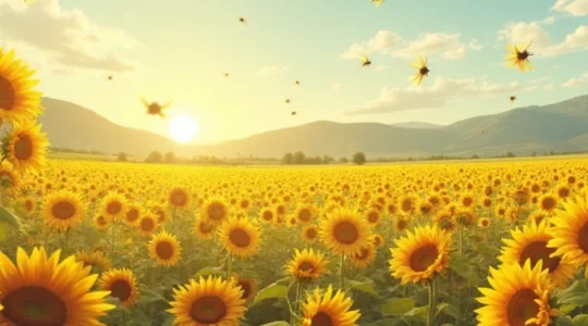 Sunflower farming